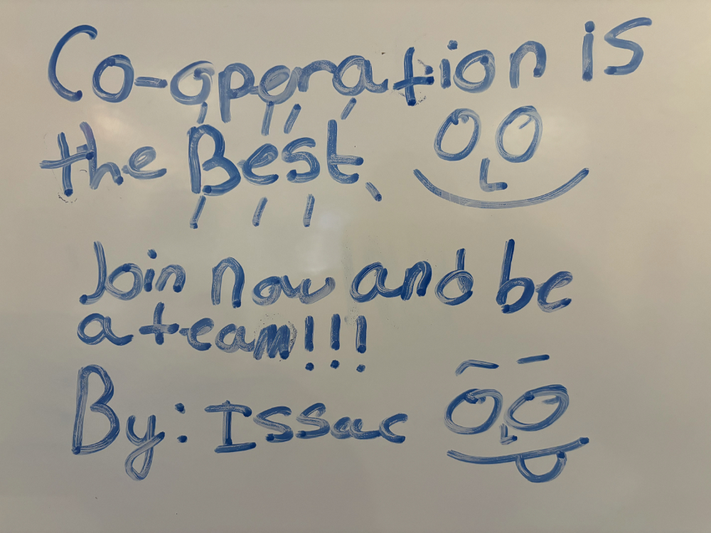 co-operation is the Best Join now and be a team!!!     By: Issac